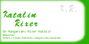 katalin rixer business card